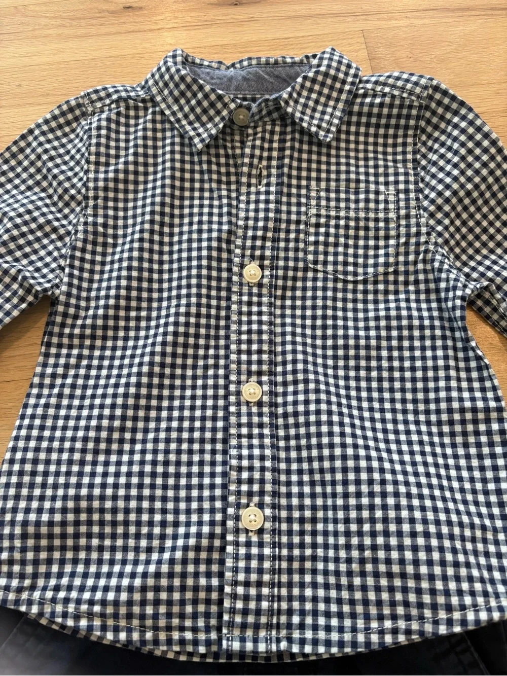 Toddler Boy Gingham Outfit